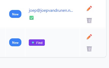 Email extraction met Apollo
